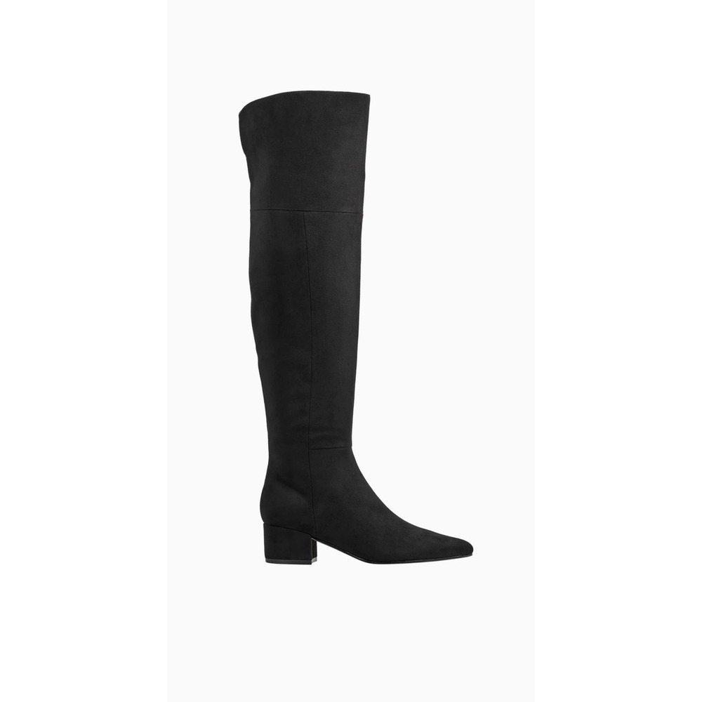 NEW MARC FISHER Lottie Over The Knee Black Suede Boots Women's Size 8.5 NIB $239 - Picture 2 of 16